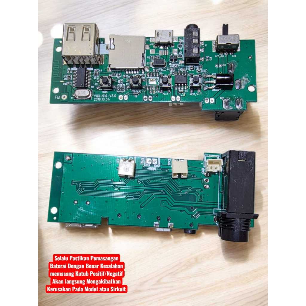 TERMURAH MODULE MODUL MP3 BLUETOOTH 3.7V-5V MODUL MUSIK BOX BT MIC MICROPHONE 6.5MM COPOTAN RADIO AU