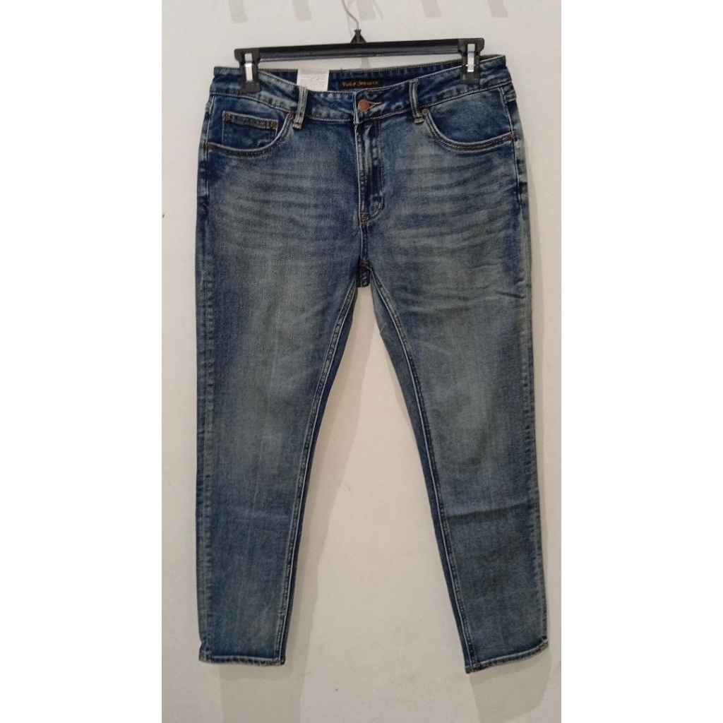 NUDIE JEANS SKINNY LIN DRY DEEP ORANGE