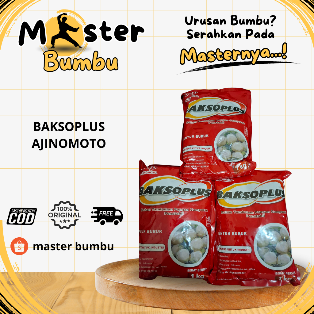 BAKSOPLUS AJINOMOTO 1Kg PALING MURAH | Bumbu Bakso Plus Ajinomoto | Master Bumbu