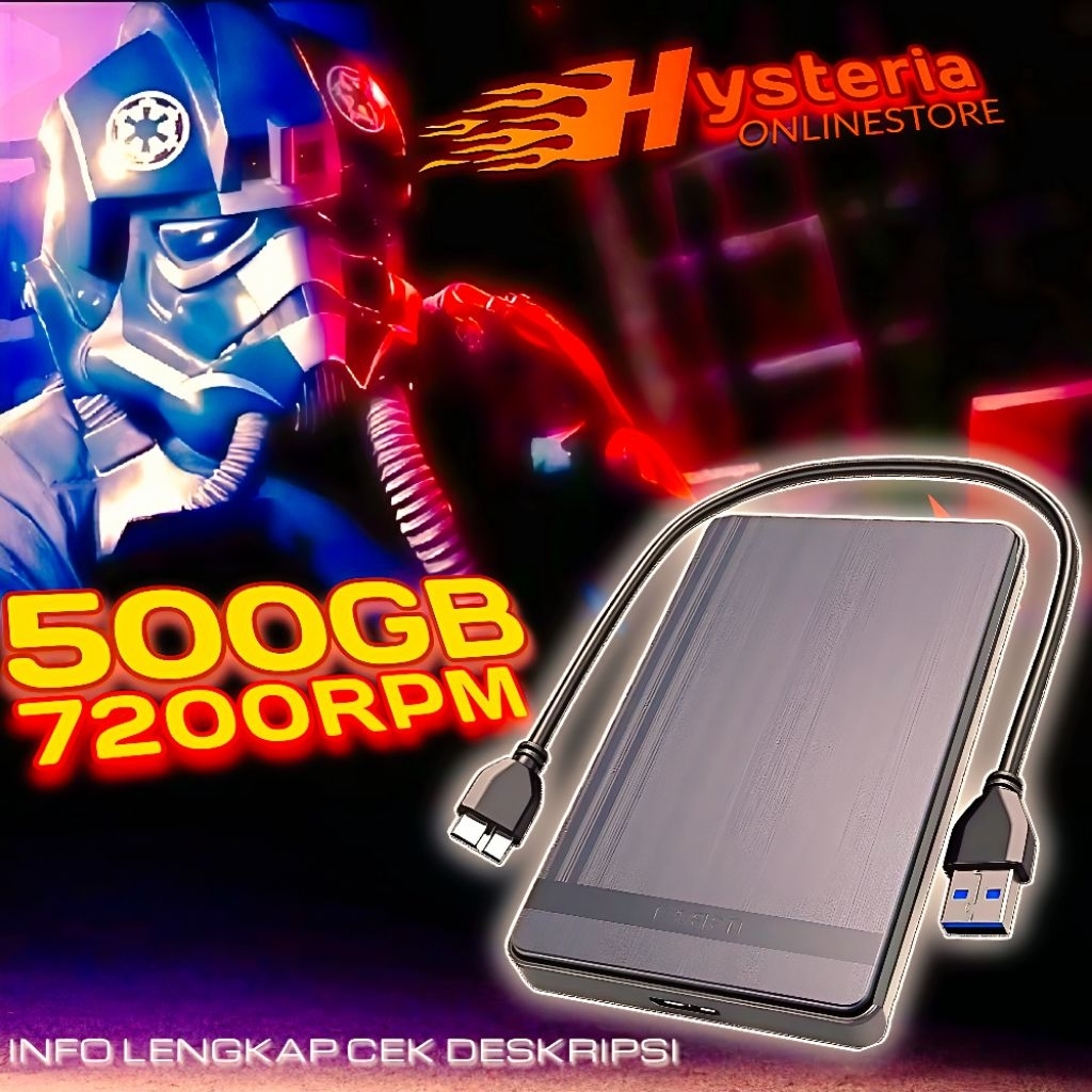 Hardisk Game External 500GB 7200RPM | Hardisk Game 500GB 7200RPM +CASE USB3.0 GARANSI