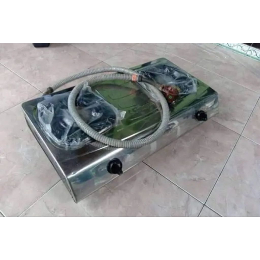 Kompor Gas Restorasi Merk Rinnai RI-522 E 2 Tungku Second Normal Terjamin