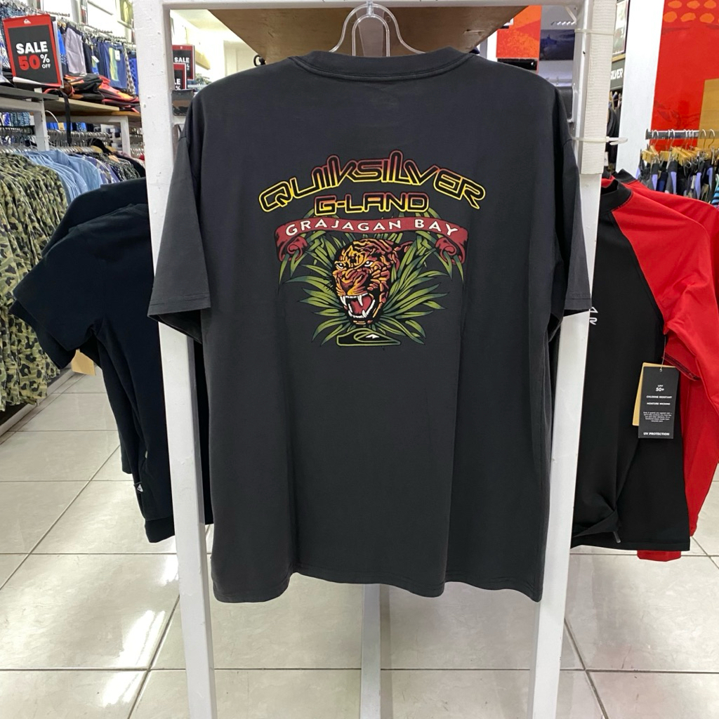 Kaos Quiksilver AB G-Land Tiger SS KVJ0 Washed Black Original