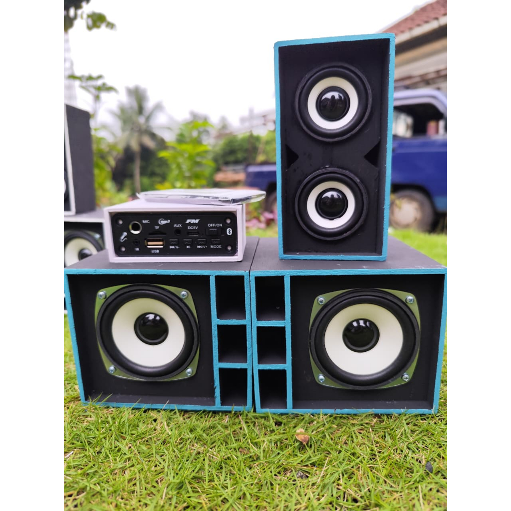 Miniatur Sound System Fullset + Bluetooth bisa buat karoke ruangan