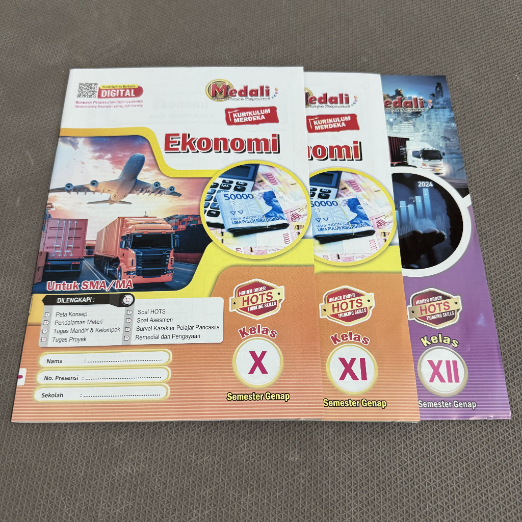 Buku LKS Ekonomi Kelas 10-12 SMA/SMK/MA Semester Genap Kurikulum Merdeka