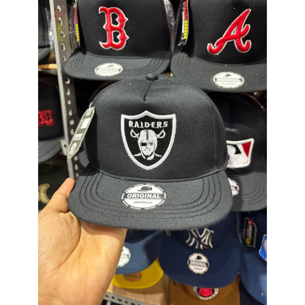 Topi snapback logo raiders bordir dewasa