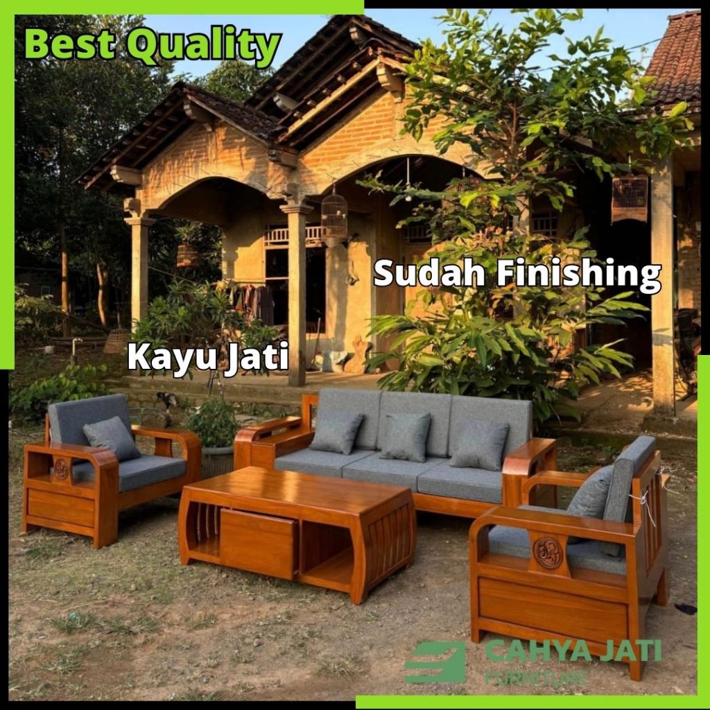 Kursi ruang tamu minimalis modern, sofa minimalis ruang tamu kayu jati elegan mewah dan kuat