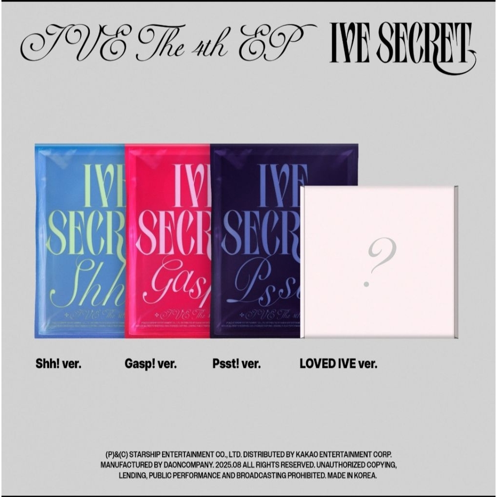 [BOOKED] IVE SECRET ALBUM