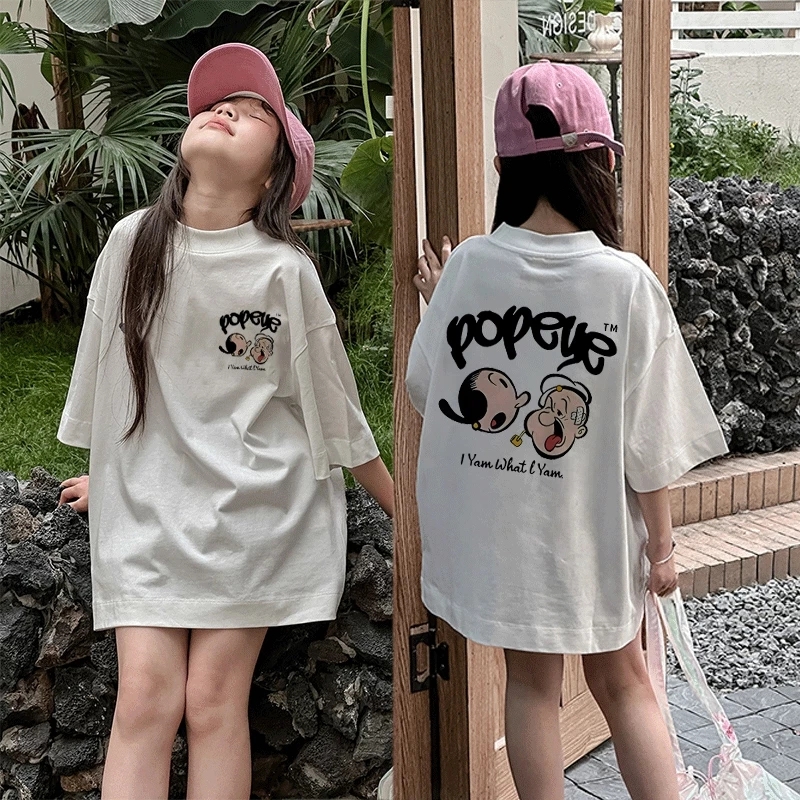 Kaos Anak 2-10 Tahun popeye Baju Kaos Premium Katun Lembut Tshirt Anak Perempuan Popeye Kaos Cartoon