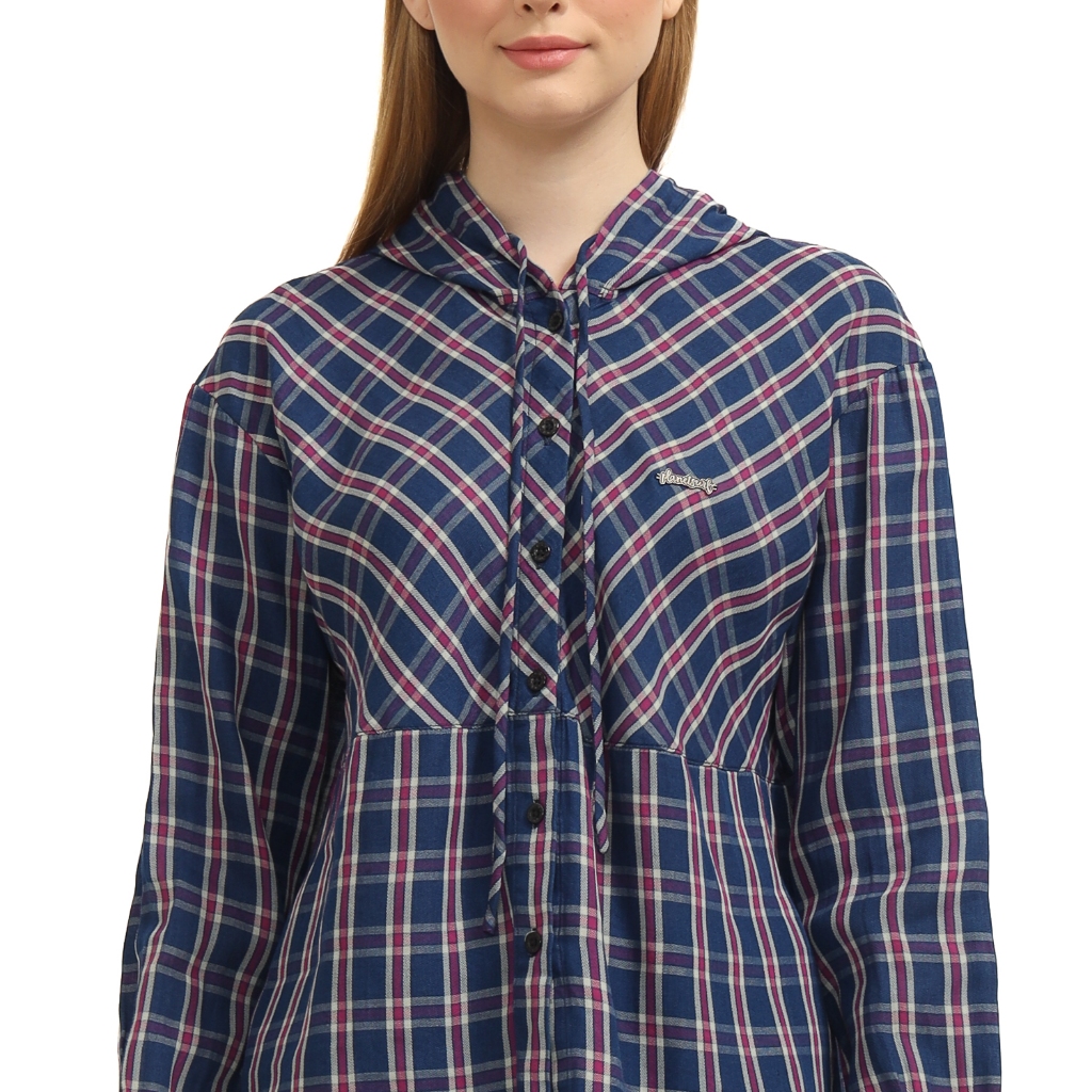 Planet Surf Clothing Kemeja lengan panjang Wanita Debora Hoodie Ladies Shirt Long Planet Surf