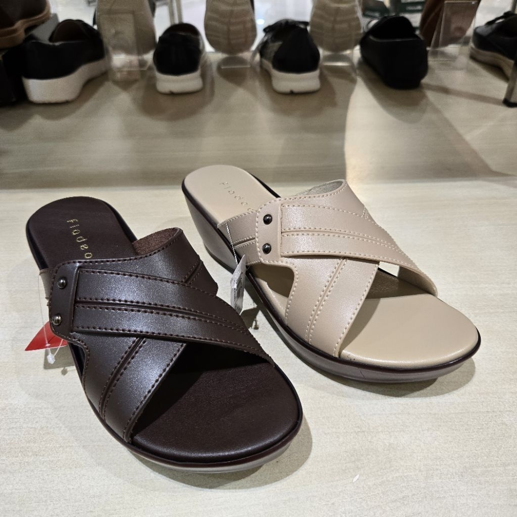 Fladeo sandal wedges 6cm wanita ringan & ori size 36-40