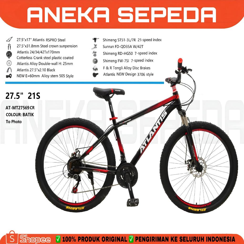 SEPEDA GUNUNG MTB ATLANTIS 27,5 69 CR / 690 / 735 21 SPEED DISK CAKRAM