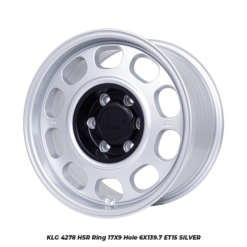 Velg MOBIL HSR WHEEL  R17 HOLE 6 ET 15 SILVER