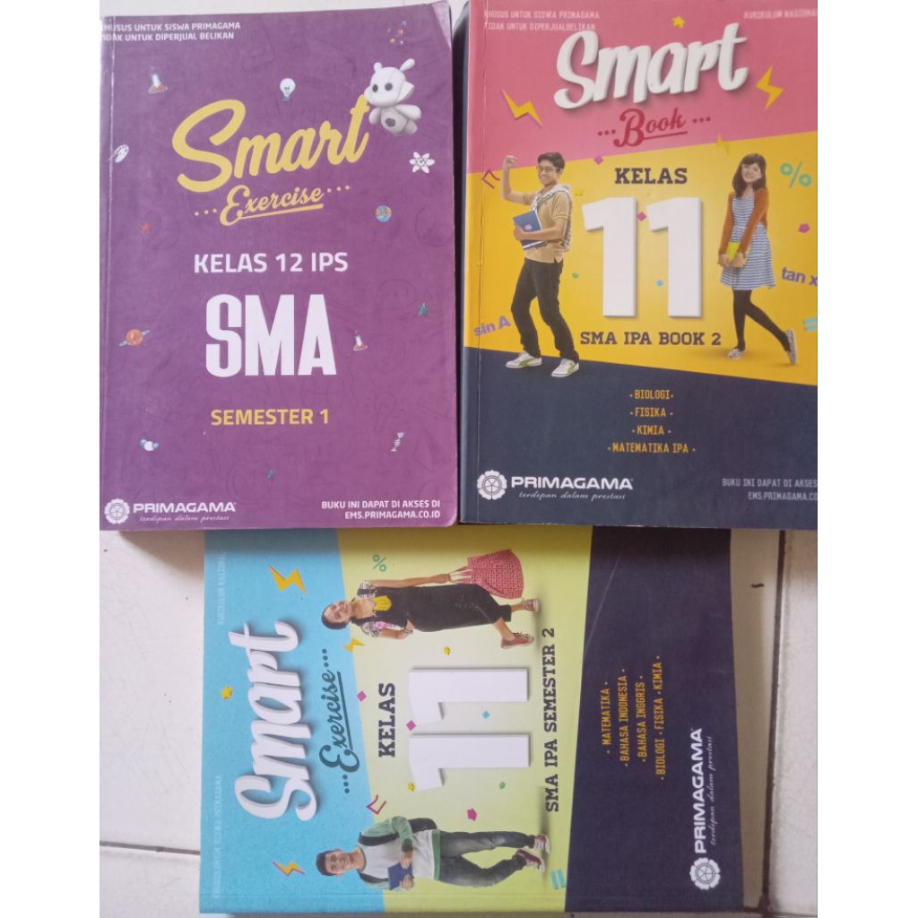 BUKU SMART  SMA IPA KELAS 11 BEKAS ORIGINAL