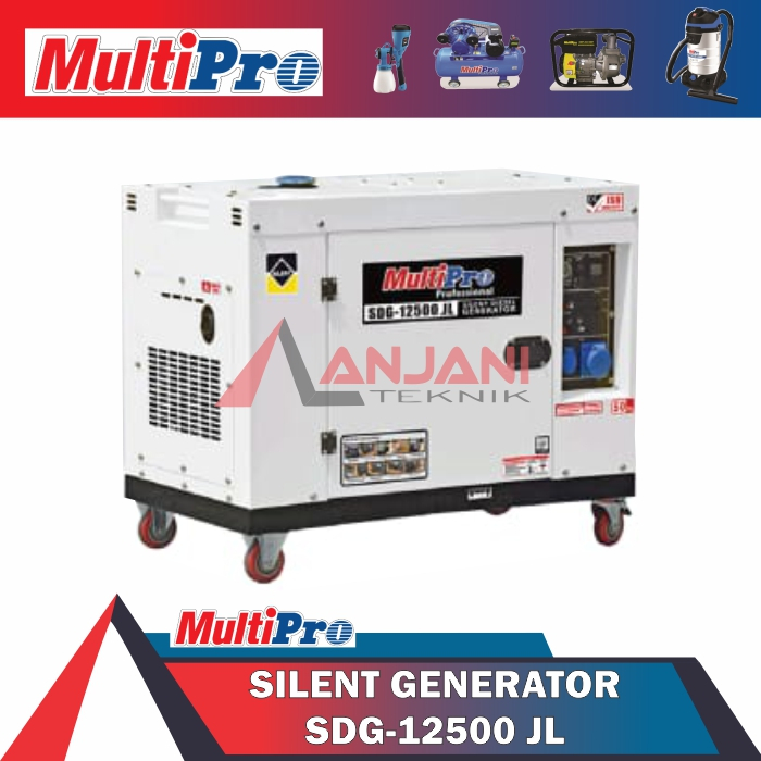 MULTIPRO SDG 12500 JL MESIN GENSET DIESEL SILENT 9000 WATT GENERATOR