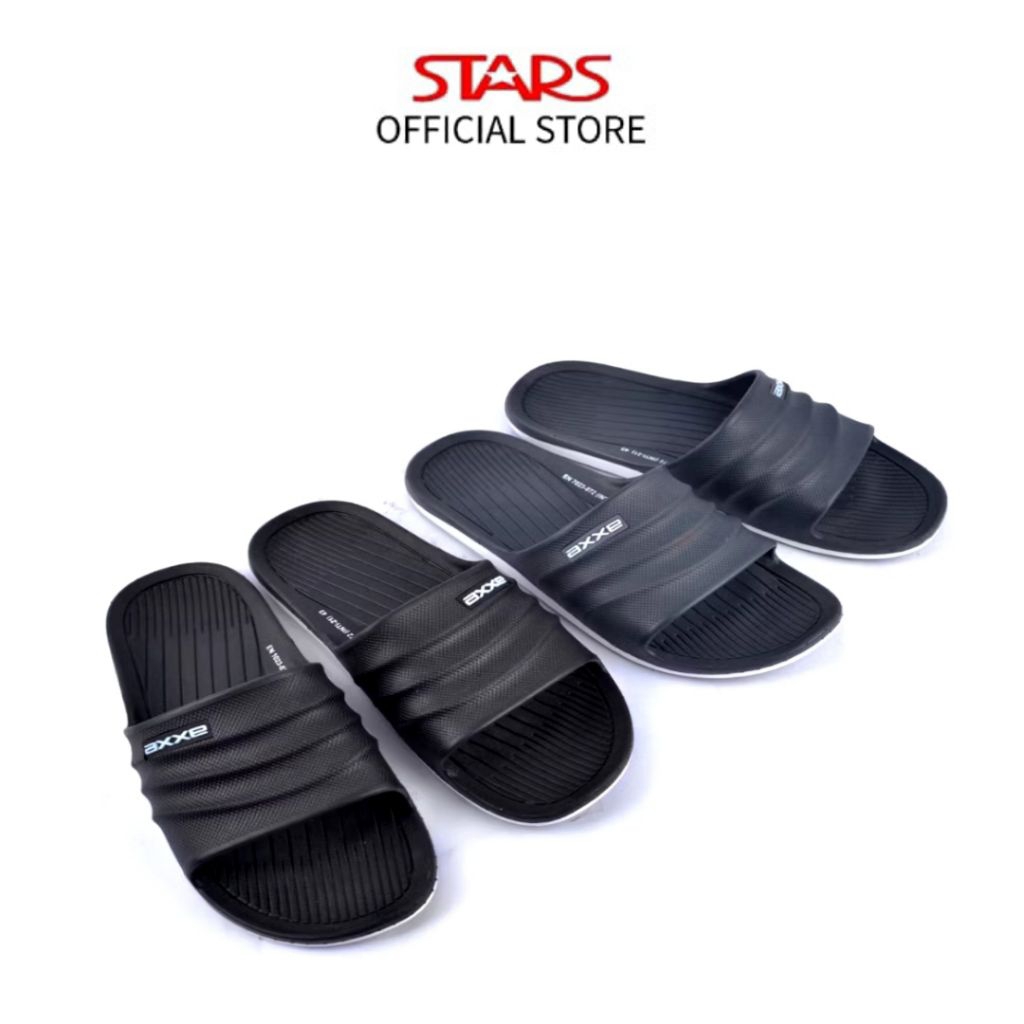 Axxe sandal pria dewasa/ Remaja Laki-laki Thong Inti- 23 Abu abu dan hitam