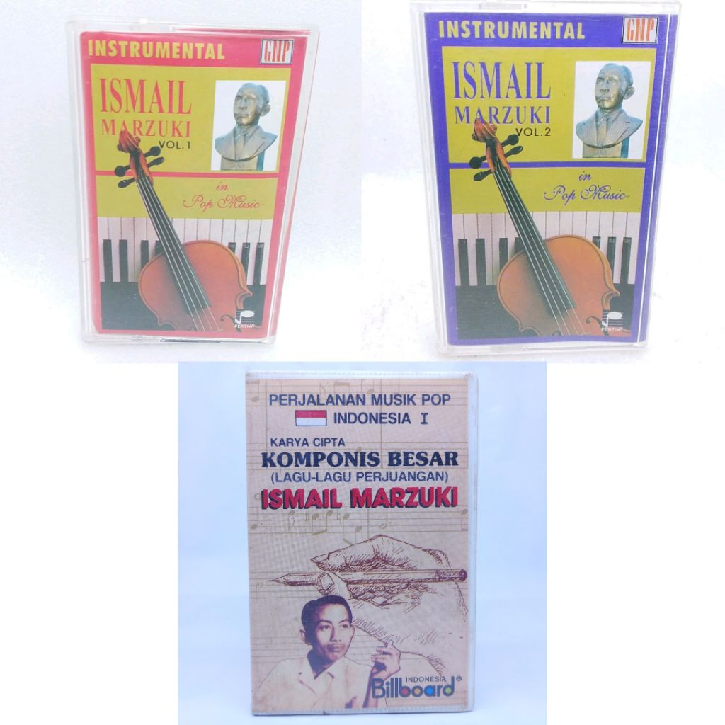 Kaset pita ISMAIL MARZUKI - karya cipta komponis besar lagu-lagu perjuangan indonesia - instrumental