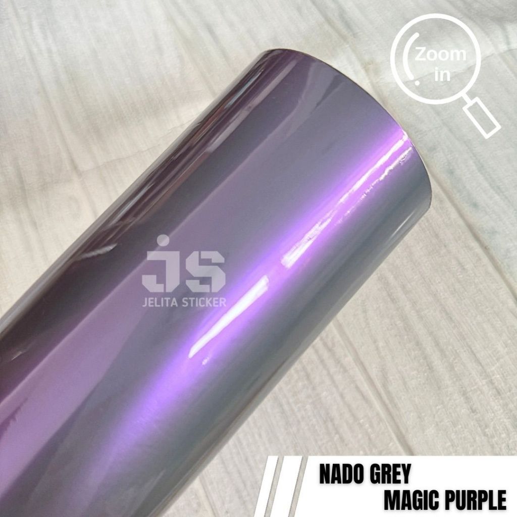 Stiker Nado Grey Magic Purple / Skotlet Abu Lembayung Ungu / Sticker Grey Lembayung Purple / Stiker 