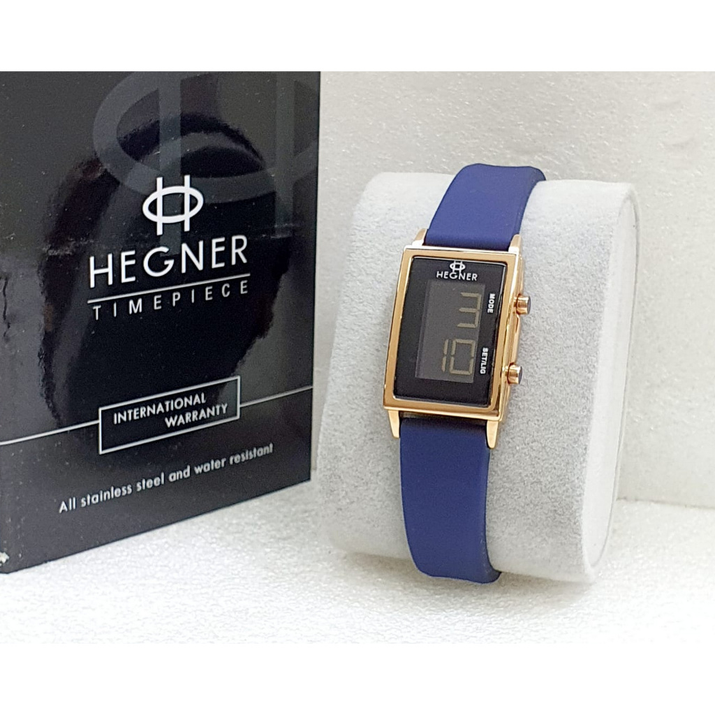 Jam Tangan Wanita Original Hegner 1693 Digital Rubber