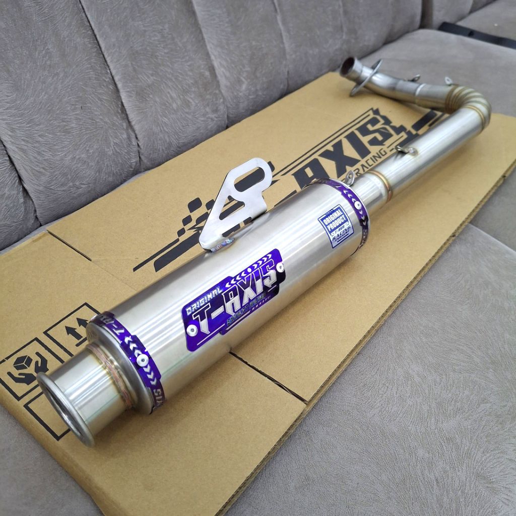 Muffler T-Axis pipe monifold 28 Fullsystem PNP Click 125 150 Ego s Ego avantis Ego solariz