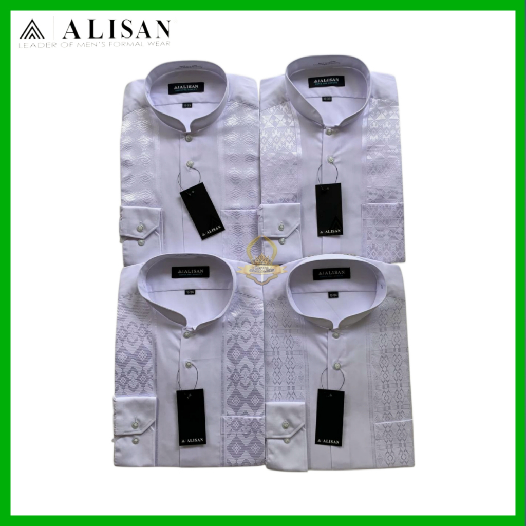 Baju Koko Alisan Panjang Premium / Baju Koko Pria Alisan Lengan Panjang / Koko Alisan Lengan Panjang
