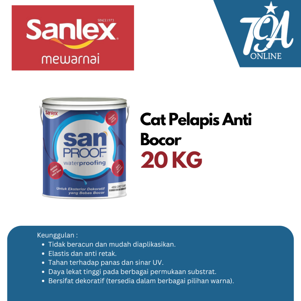 SANLEX Sanproof Cat Pelapis Anti Bocor 20 KG