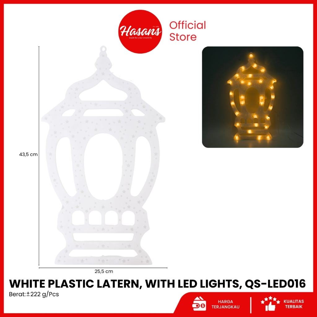 Lampu Karakter LED / White Plastic Led Lights / Lampu Hias Dekorasi Hari Raya / Lampu Hias Karakter 