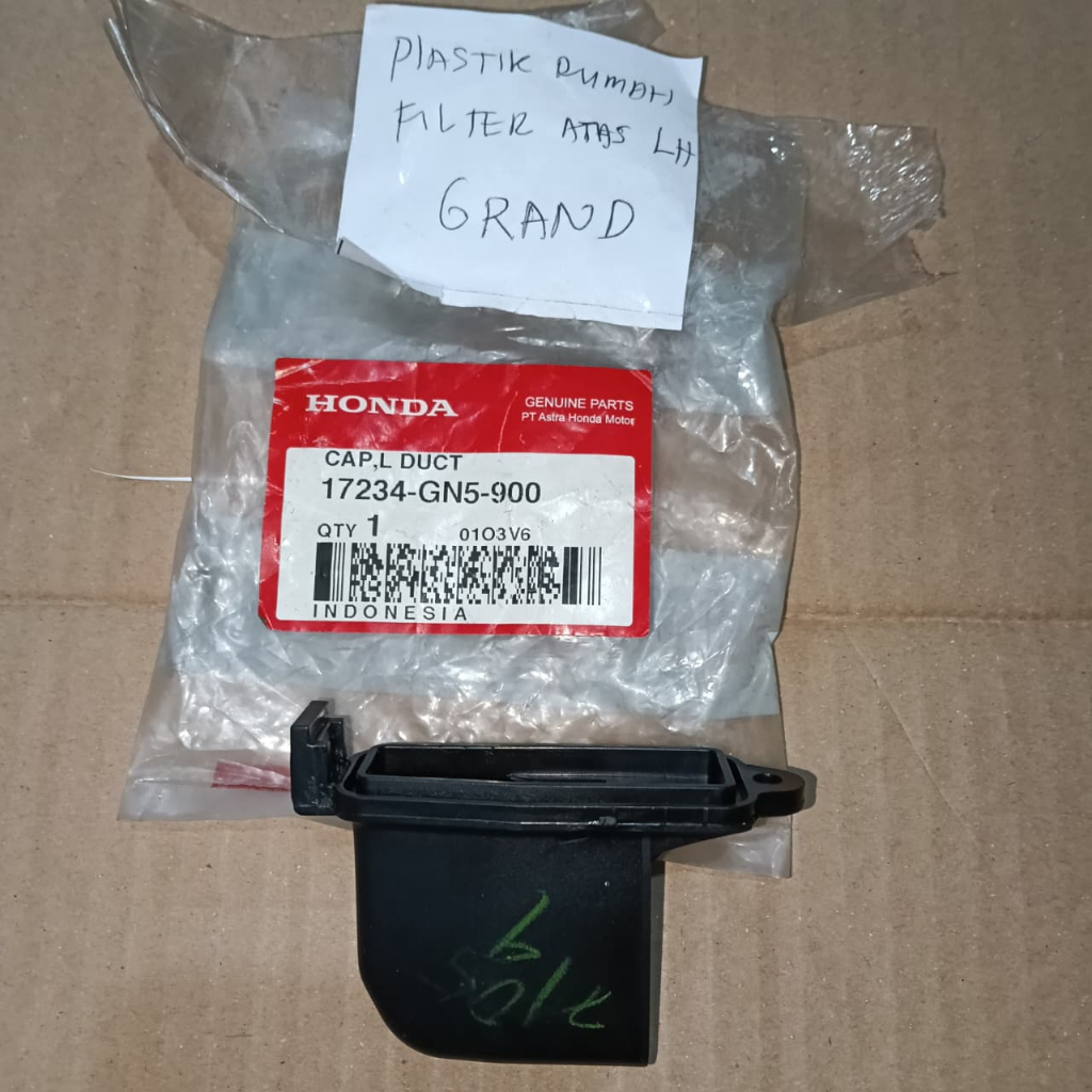 Plastik rumah filter atas grand KIRI Plastik filter atas grand Tutup filter atas grand CAP L DUCT Ho