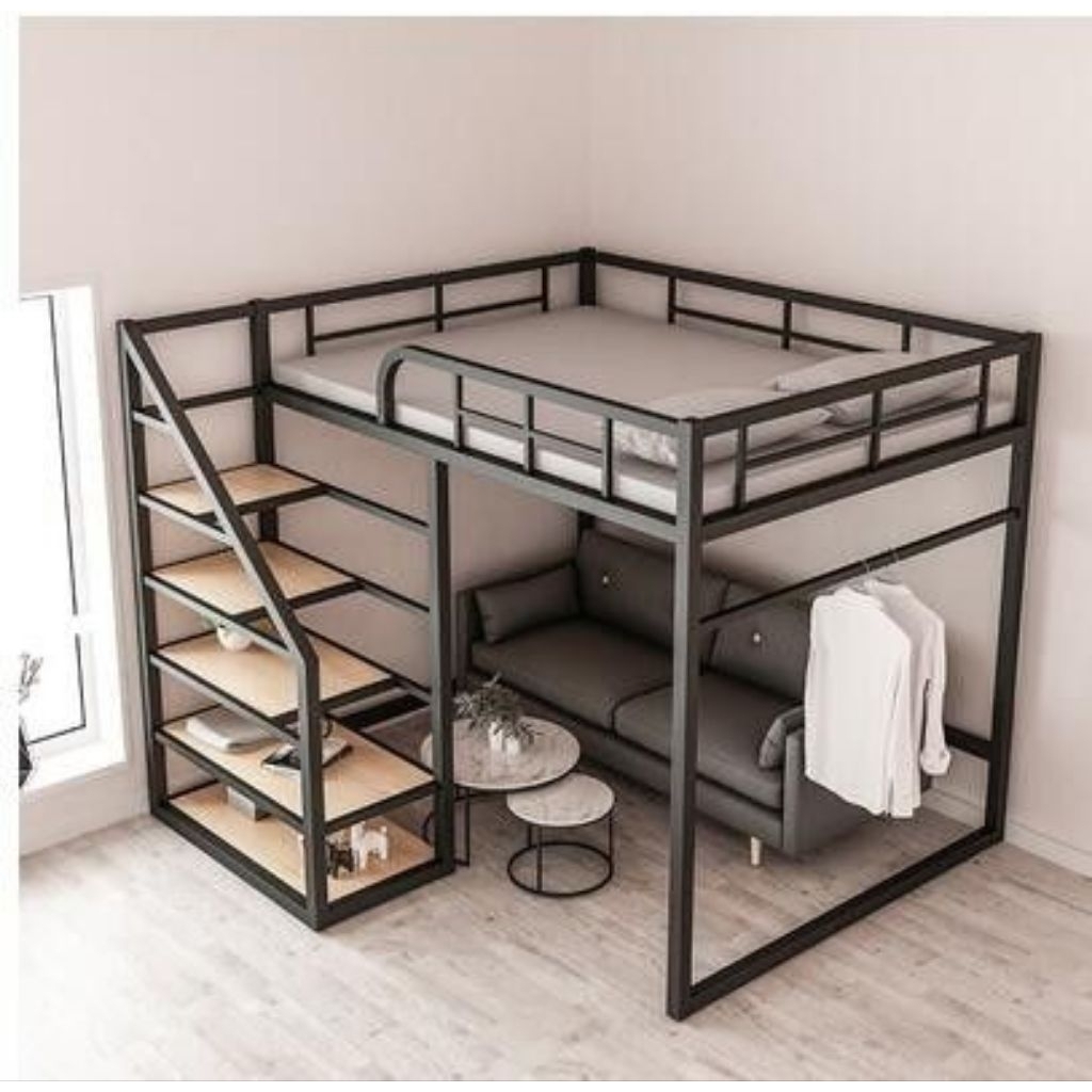 ranjang tingkat bessi, ranjang susun bessi, mezzanine ruangan, mezzanine kamar, mezzanine tempat tid