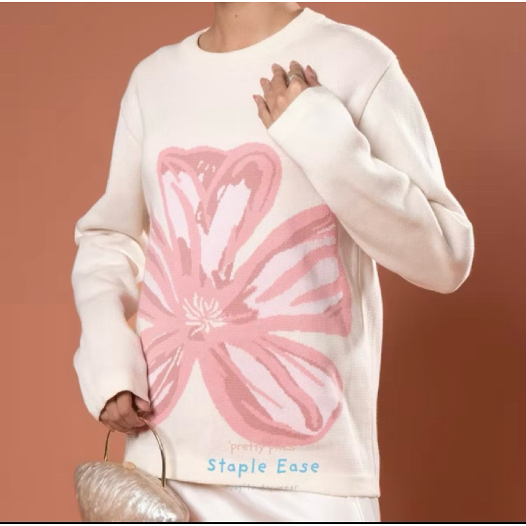 Preloved BWBYAZ - Claire bloosom knit