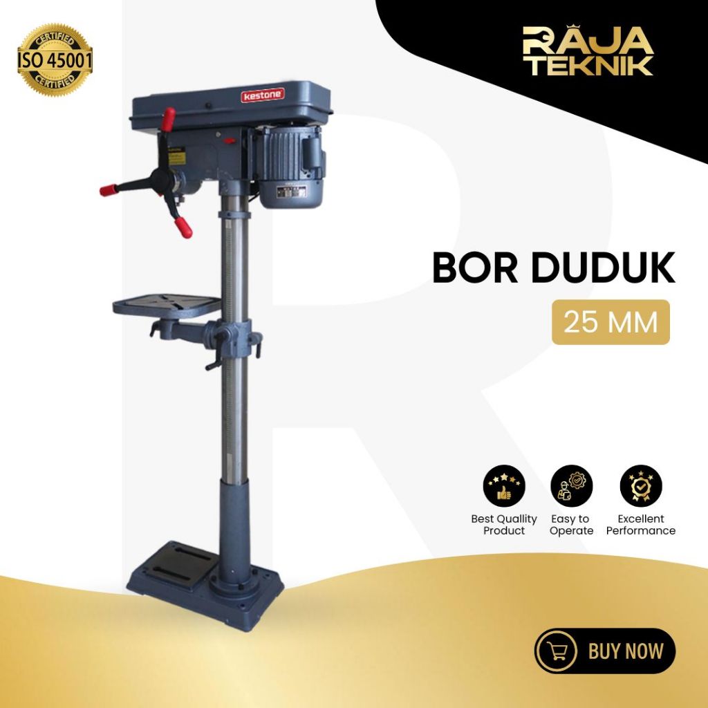 Bor Duduk 25 MM (220 V / 380 V) - Bench Drill - Mesin Bor Duduk Listrik
