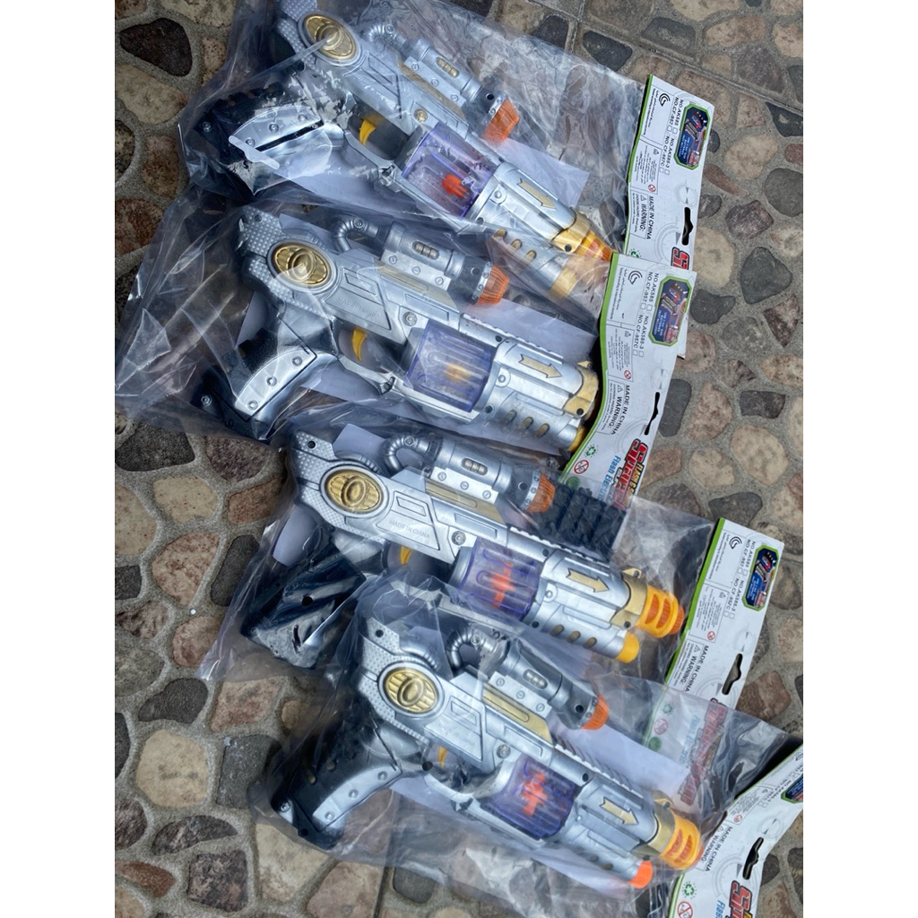 Mainan Anak Mainan Pistol Laser Anak F987 Dengan Suara & Lampu Menyala