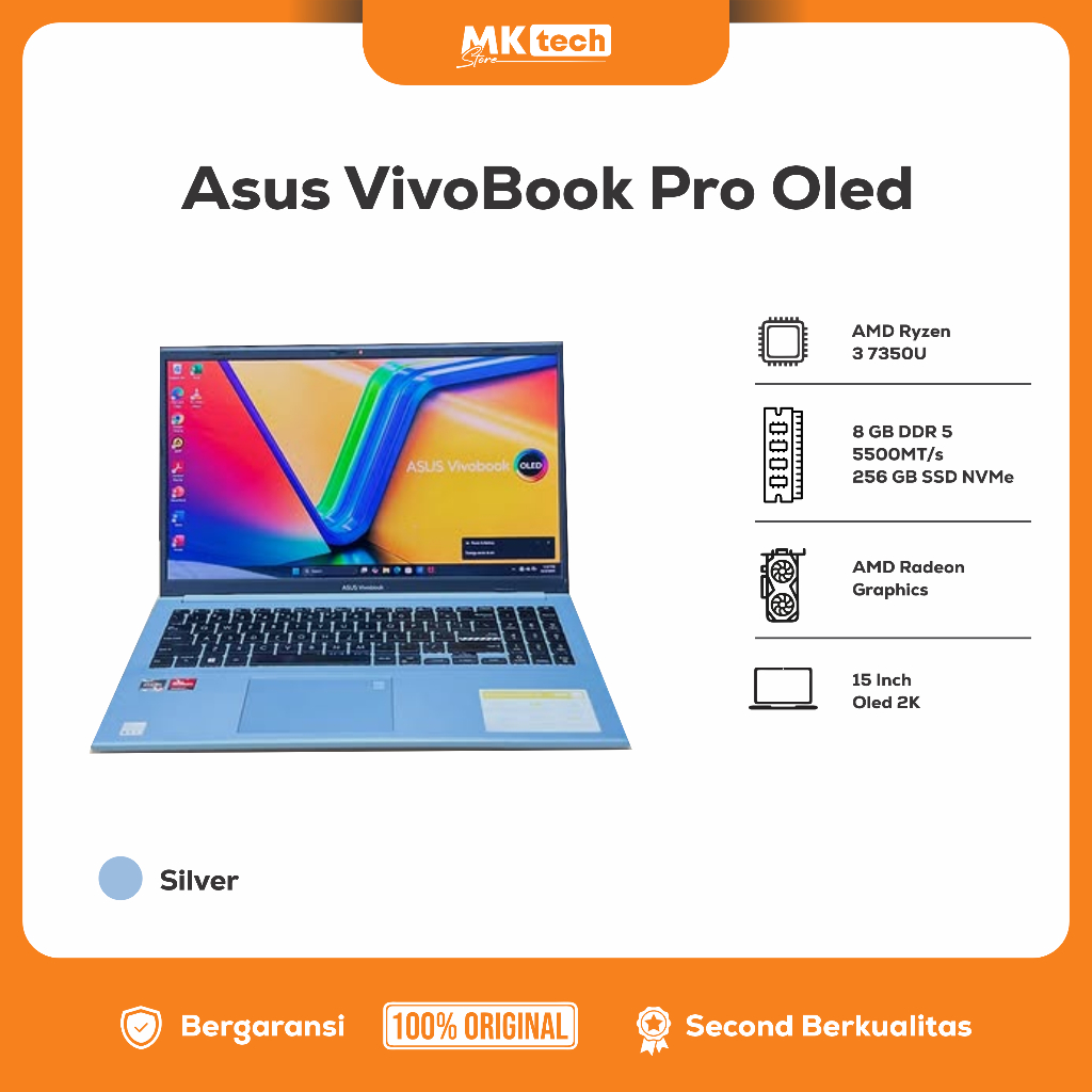 LAPTOP SECOND BERKUALITAS ASUS VIVOBOOK GO E1504FA OLED