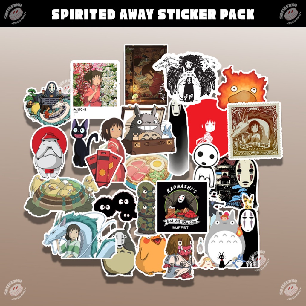 25pcs SPIRITED AWAY Sticker Pack | stiker spirited away