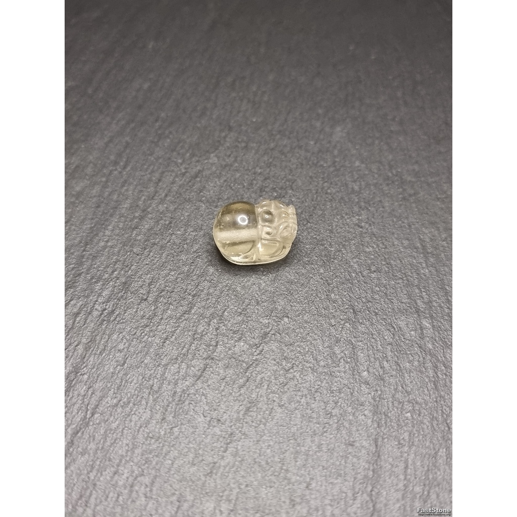 Bead Batu Meteorite Tektite Libyan Desert Glass PiXiu Lechatelierite Super 13x9mm A076