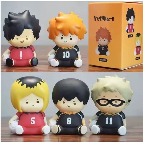 Haikyuu Hinata Shoyo Kageyama Action Figure set 5pcs