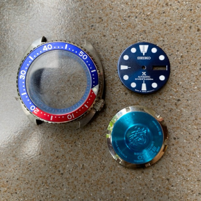 case seiko turtle style pepsi 45 mm nh36 nh34 7s26 4r36 mod