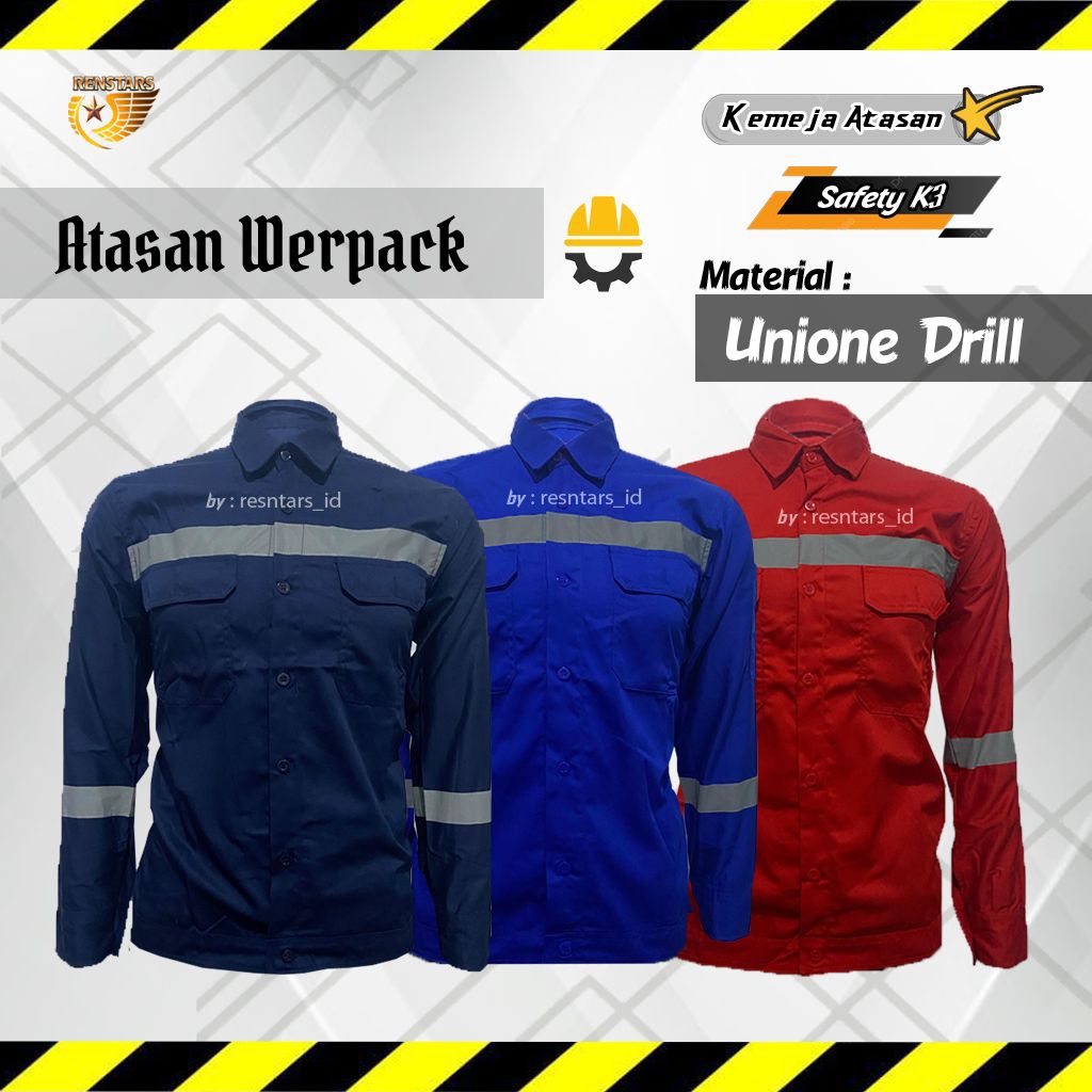 Kemeja Werpack Bahan Unione Drill