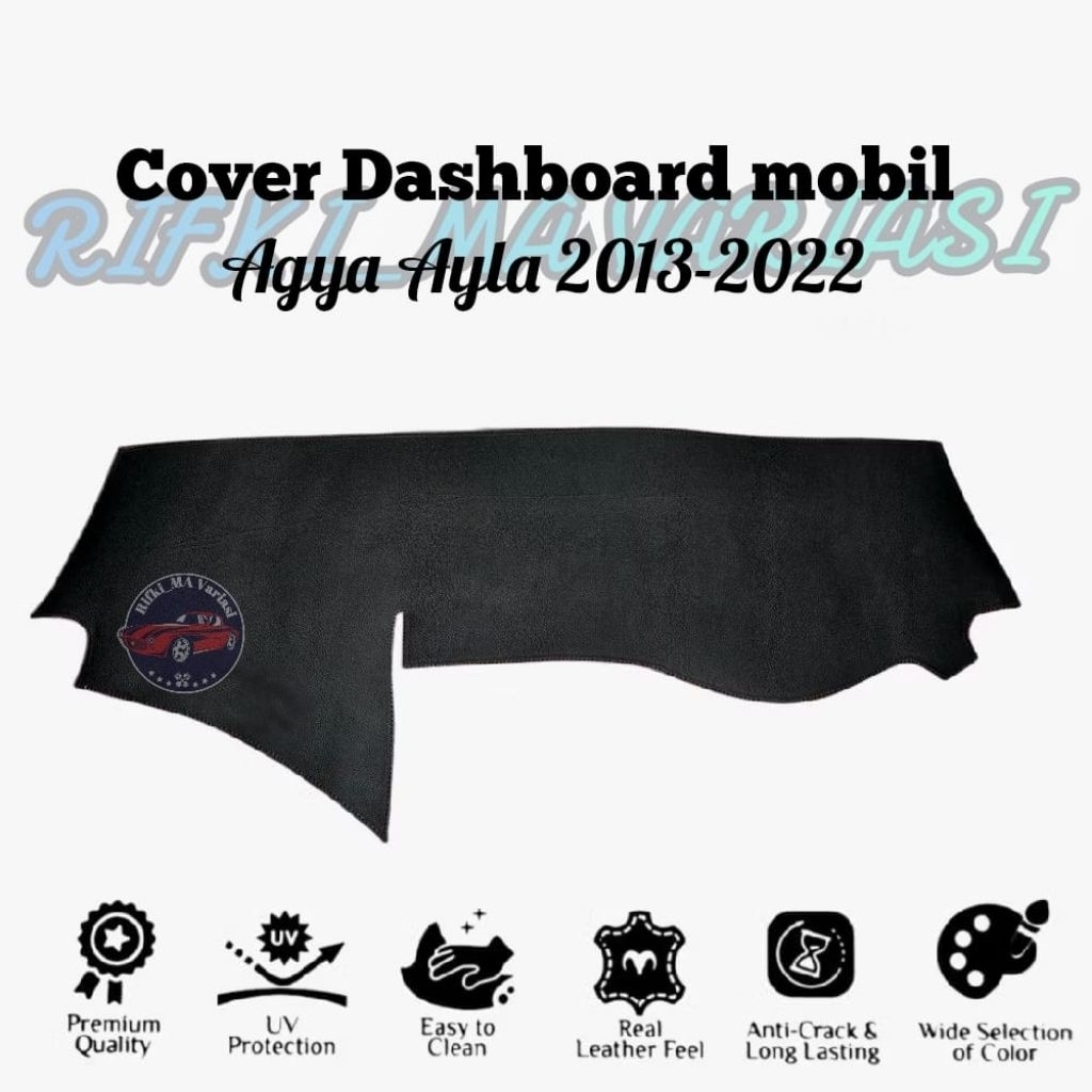 Cover Dashboard mobil Agya Ayla (2013-2022) kulit sintetis premium model terbaru / alas taplak dashb