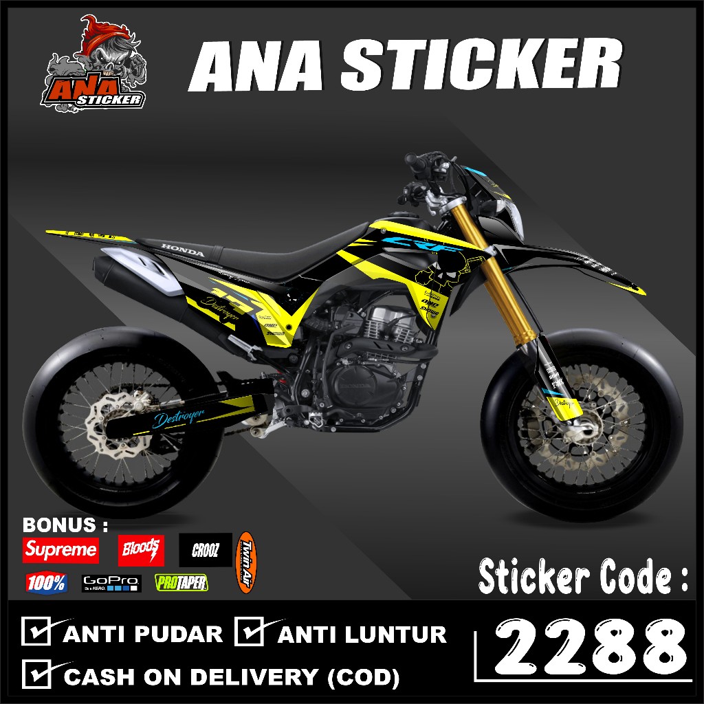 2288 CRF 150 L /DECAL CUSTOM CRF 150 / STICKER DECAL CRF