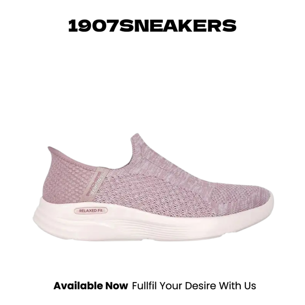 Sepatu Training Wanita Skechers Slip-Ins Relaxed Fit Sport - Mauve SKE150354LTM