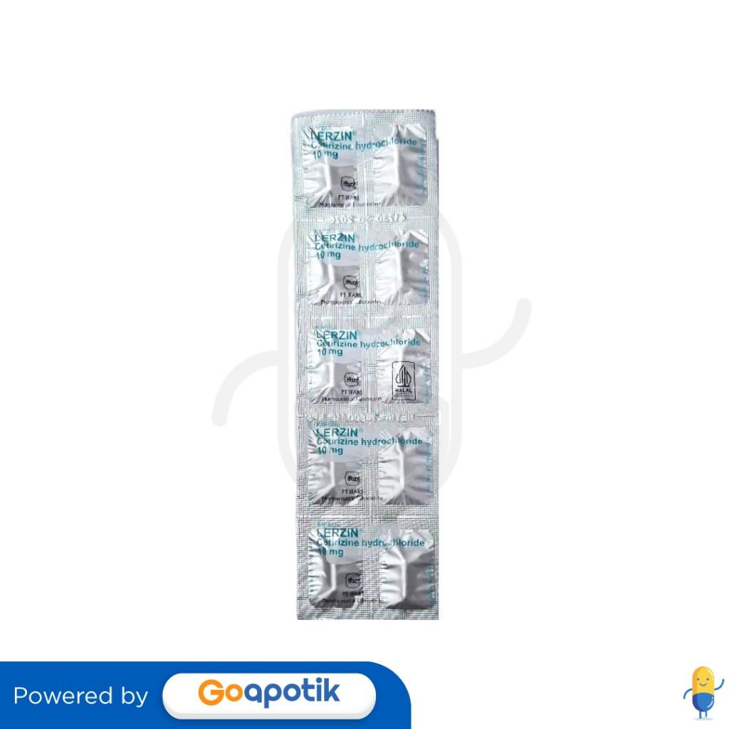 Lerzin 10 mg 10 Kapsul Anti Alergi dan Gatal