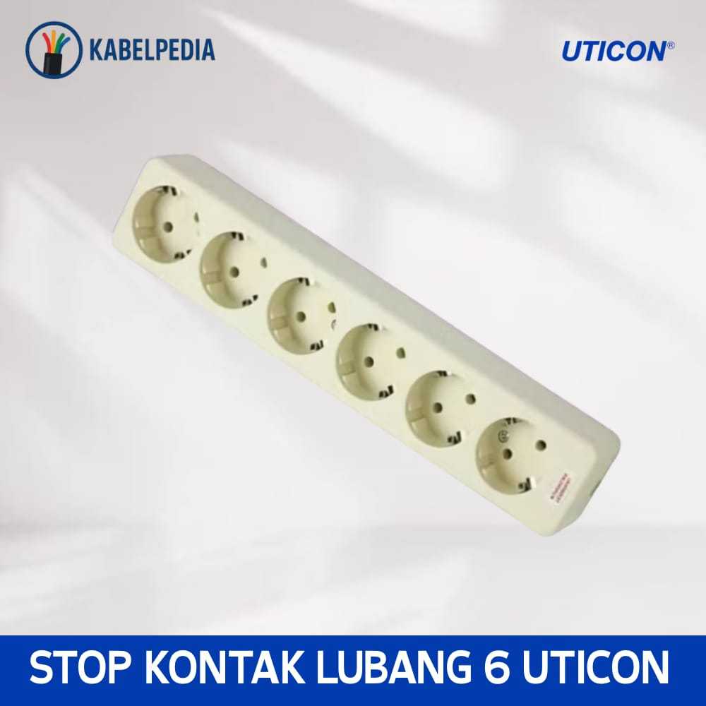 STOP KONTAK UTICON 6 LUBANG