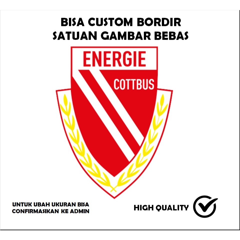 EMBLEM BORDIR PATCH LOGO CLUB BOLA TESTIMONI-IBP