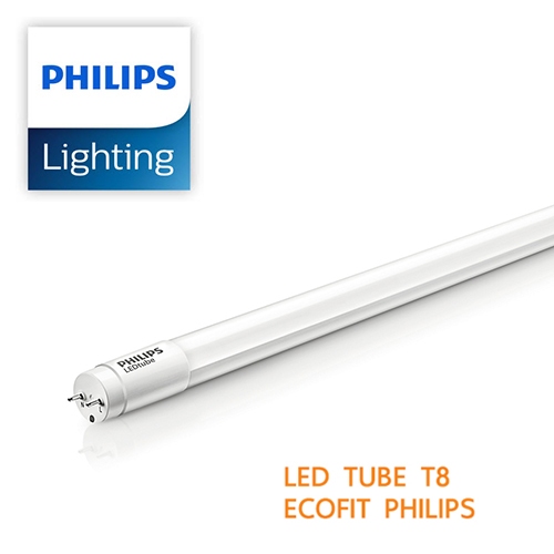 Lampu Philips TL Led Tube T8 Ecofit 8 Watt / 10 watt 60cm 1 sisi 765 tanpa starter AP I G ID