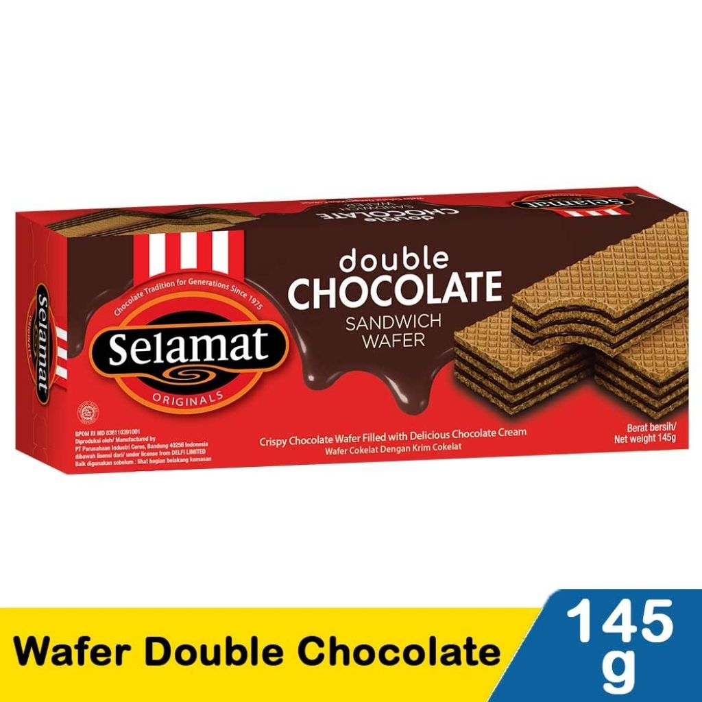 Selamat Wafer Double Choco 145g