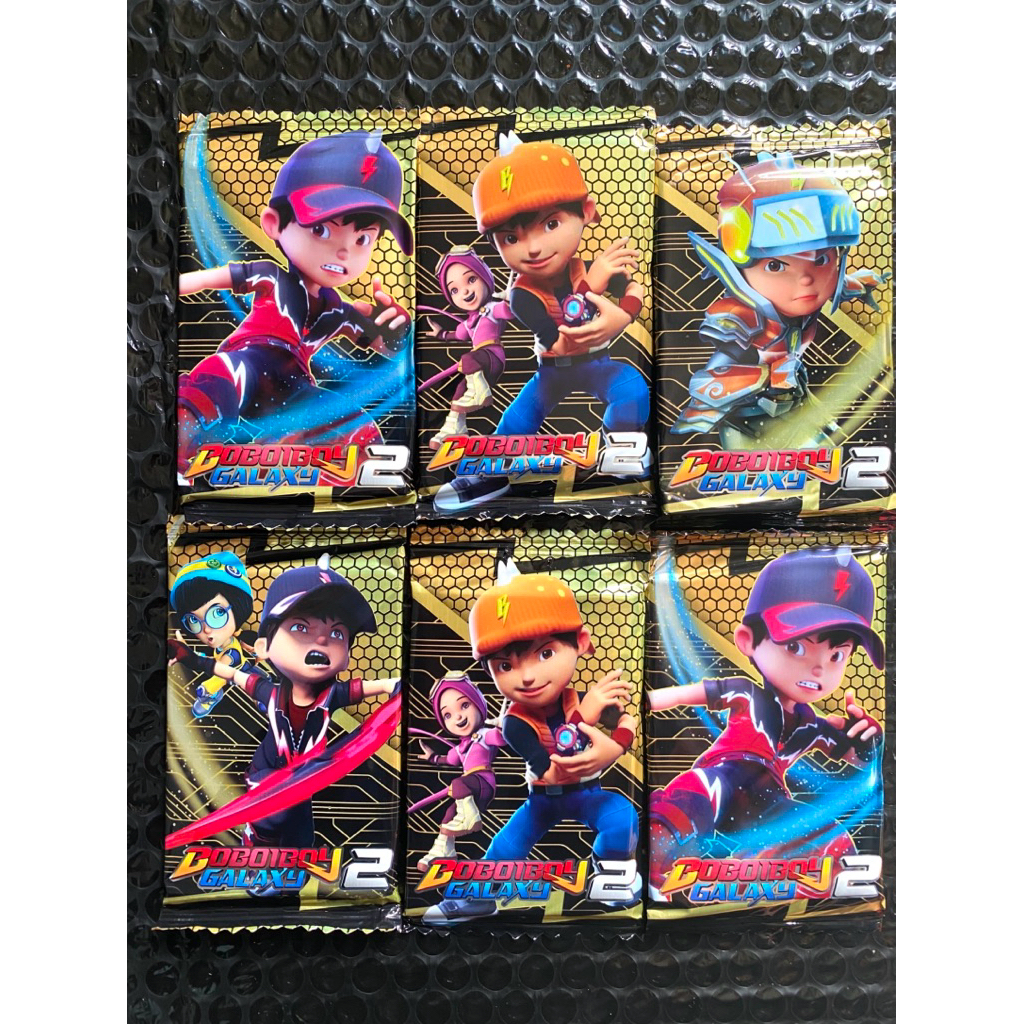 Trading Card Kartu Dg Boboboy Per 3Sachet