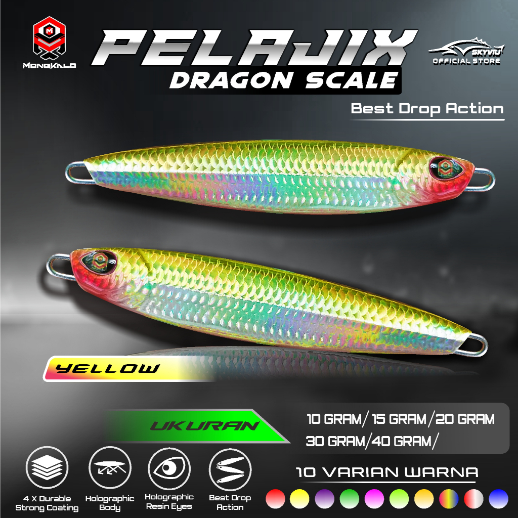 Mongkalo Pelajix Sisik-Kecil noGID noMotif Candy 10 Kuning