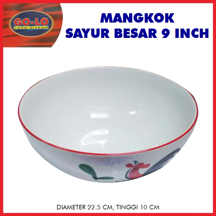 mangkok sayur besar 9 inch/mangkok besar ayam jago