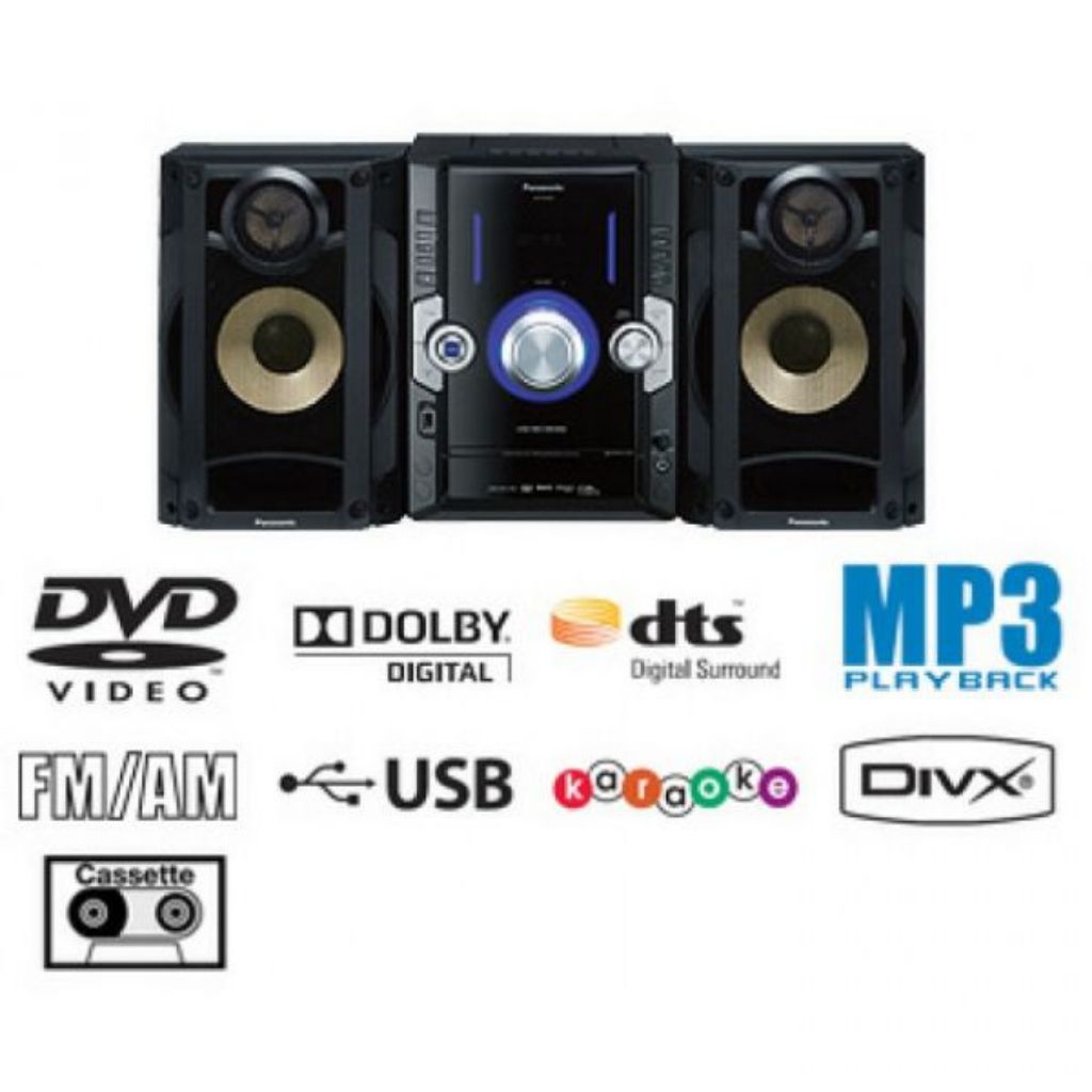 Panasonic SC-VKX20 HiFi Compo Dvd Cassette Radio