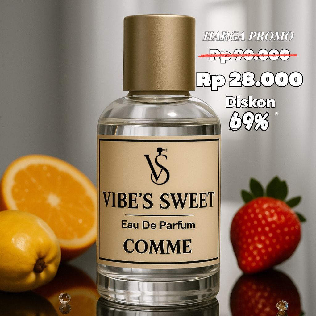 Parfum Pria wanita aroma fruity segar comme sweet Parfum Unisex 30 Ml